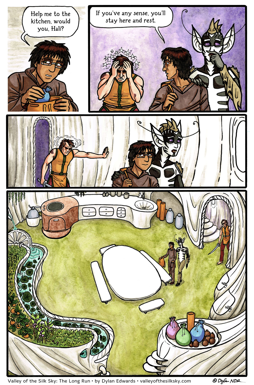 Valley of the Silk Sky: The Long Run queer sci-fi comic - page 118