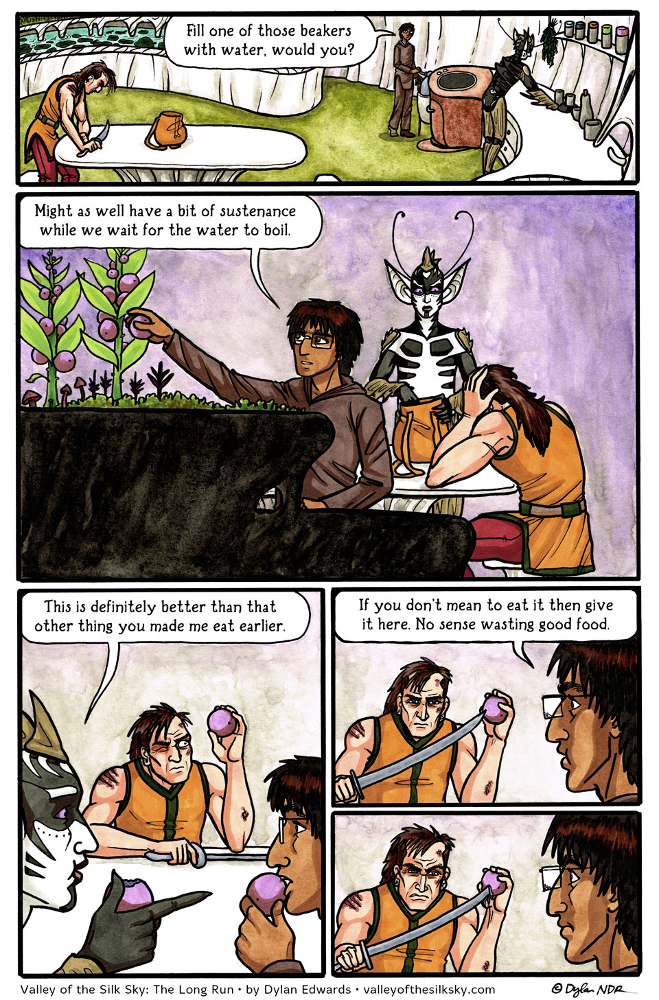Valley of the Silk Sky queer YA sci-fi webcomic - page 119